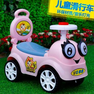 儿童滑行车扭扭车蜜蜂童车溜溜车奶粉婚纱赠品音乐+七色灯光