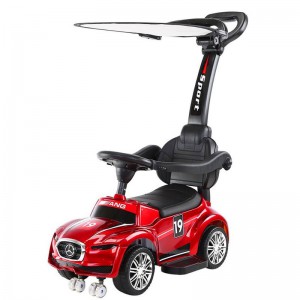 儿童多功能护栏推把滑行车三合一宝宝车带音乐手推车学步车玩具车