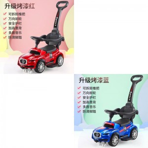 儿童多功能护栏推把滑行车三合一宝宝车带音乐手推车学步车玩具车