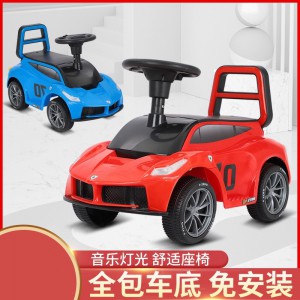 Baby yo-yo with music, large seated, hand-propelled scooter, toy car, four-wheel scooter, children&#039;s four-wheel scooter