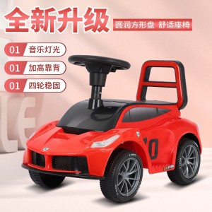 Baby yo-yo with music, large seated, hand-propelled scooter, toy car, four-wheel scooter, children&#039;s four-wheel scooter