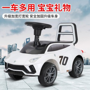 Children&#039;s sliding roller coaster, small car, anti-rollover walker, baby can seat people, children, four-wheel scooter