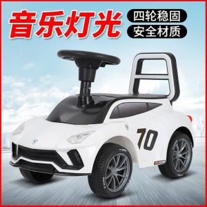 Children&#039;s sliding roller coaster, small car, anti-rollover walker, baby can seat people, children, four-wheel scooter
