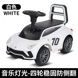 Children&#039;s sliding roller coaster, small car, anti-rollover walker, baby can seat people, children, four-wheel scooter