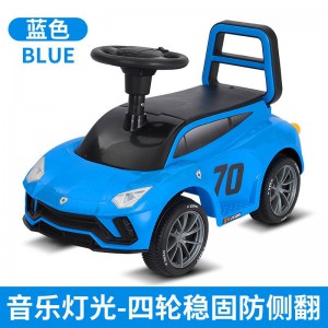 Children&#039;s sliding roller coaster, small car, anti-rollover walker, baby can seat people, children, four-wheel scooter