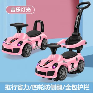 Baby roller coaster, toy car for boys and girls, with music and light, anti-rollover scooter, children, 1 to 3 years old