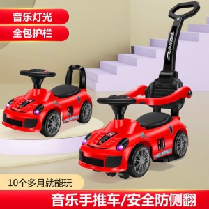 Baby roller coaster, toy car for boys and girls, with music and light, anti-rollover scooter, children, 1 to 3 years old