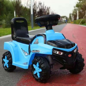 新款带推把宝宝四轮溜溜车 灯光音乐滑行推车 儿童四轮滑行车