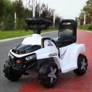 新款带推把宝宝四轮溜溜车 灯光音乐滑行推车 儿童四轮滑行车