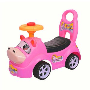 宝宝学步滑行车 带靠背萌版河马车 儿童滑行玩具车
