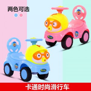 小企鹅四轮溜溜车学步助步车 宝宝周岁礼物玩具车 儿童滑行车