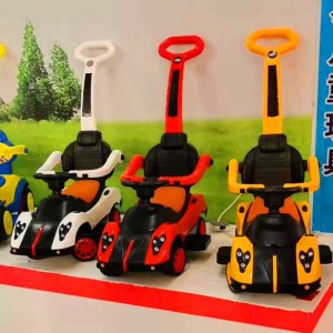 新款儿童手推车带护栏宝宝玩具车1-3岁宝宝婴幼儿单杆轻便滑行车