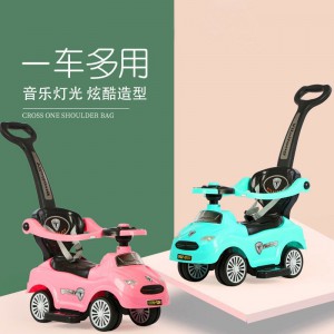 Musical toy stroller, pushchair, children&#039;s scooter, wear-resistant wheel, baby walker, roller scooter