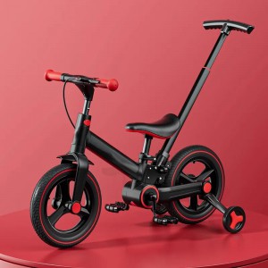 儿童1-3岁带推手柄的幼儿自行车6合1推自行车平衡自行车男女孩带刹车和