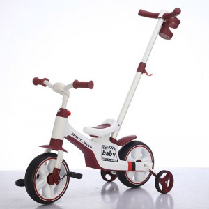 儿童三轮车脚踏车小孩手推一岁骑单车幼儿宝宝脚蹬自行车轻便