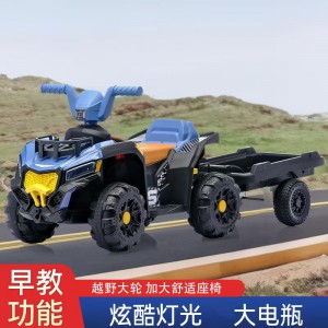 新款儿童电动沙滩车 儿童电动汽车宝宝电瓶车1-4岁早教单驱电动车