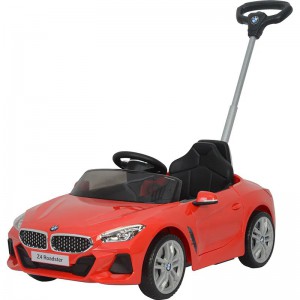 酷炫儿童车 带手柄红色白色 推把电动车 儿童电动推把汽车