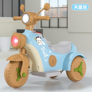 儿童电动摩托车男女孩宝宝电瓶车三轮车小孩可坐人充电遥控玩具车
