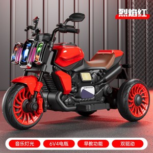 新款儿童电动摩托车男女宝宝可坐三轮车款充电户外骑行电瓶三轮车