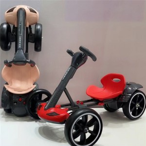 儿童电动卡丁车轻便免安装可折叠3—8岁儿童电动四轮汽车