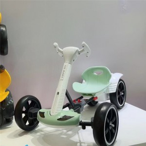 儿童电动卡丁车轻便免安装可折叠3—8岁儿童电动四轮汽车