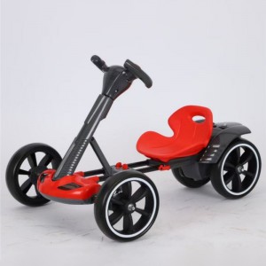 儿童电动卡丁车轻便免安装可折叠3—8岁儿童电动四轮汽车