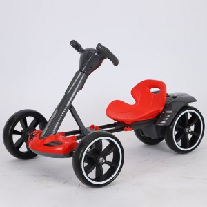 儿童电动卡丁车轻便免安装可折叠3—8岁儿童电动四轮汽车