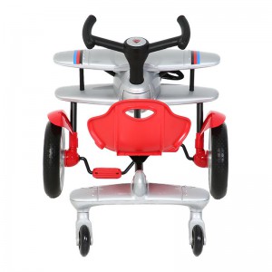 儿童三轮车脚踏车漂移飞机车玩具脚踏滑行车脚踏飘逸车