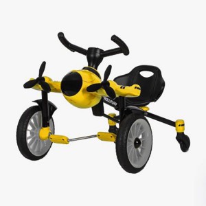 儿童漂移车脚踏飞机车三轮车可折叠2-6岁男女孩脚踏飘逸车