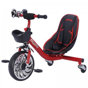 新款儿童脚蹬漂移旋转车男女孩骑灯光音乐3-7岁可坐人