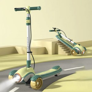 儿童滑板车儿童3轮滑板车制造商婴儿滑板车的孩子与灯