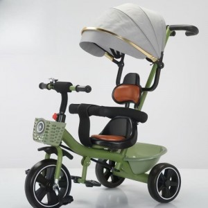 儿童三轮车旋转座椅带车棚1-5岁婴儿车三轮脚踏推车儿童童车