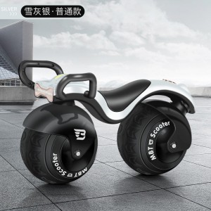 儿童平衡车新款滑行车球形轮胎2轮车溜溜车无脚踏摇摆车一体轮滑行车