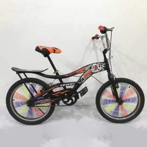 狮王 表演车 铝合金轮 一体轮自行车 加密辐条 有尾和后座和三尾