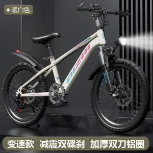 新款中大童山地自行车6-12岁中小学生单速变速碟刹20寸22男女单车