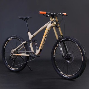 厂家现货直供速降山地车合金质感软尾油刹减震山地自行车颜色多样