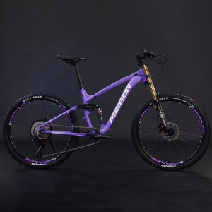 厂家现货直供速降山地车合金质感软尾油刹减震山地自行车颜色多样