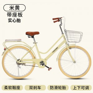 女款自行车女式通勤车成人代步脚踏车学生24寸26寸复古单车