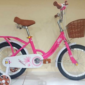 厂家供应儿童自行车12-16寸童车宝宝单车带辅助轮公主自行车