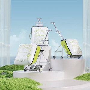 Baoma&#039;s children&#039;s trolley case is detachable and can be used for boarding and going out, and a large capacity suitcase