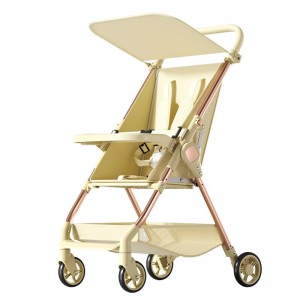 One-click folding baby stroller, portable pocket car, can sit and lie down, baby stroller, baby pocket cart