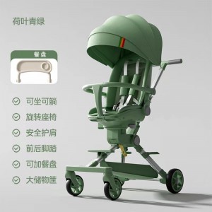 The new baby walking artifact stroller has a high landscape, can be reclined, and the baby walker can be carried in both directions