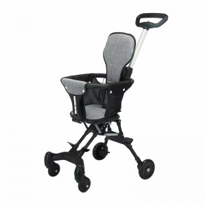 The baby walker is lightweight and portable, can be folded with one click, and the baby walker can be mounted in both directions without installing a stroller