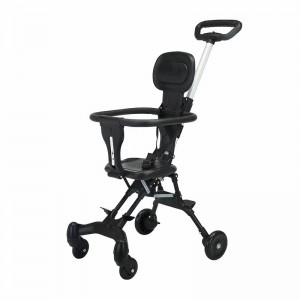 The baby walker is lightweight and portable, can be folded with one click, and the baby walker can be mounted in both directions without installing a stroller