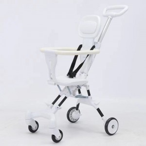 The baby walker is lightweight and portable, can be folded with one click, and the baby walker can be mounted in both directions without installing a stroller