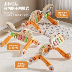 New 6 in 1 baby walker pedal piano 0-36 month old baby educational early education music fitness stand