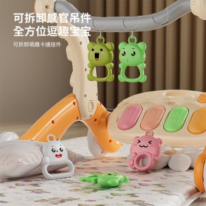 New 6 in 1 baby walker pedal piano 0-36 month old baby educational early education music fitness stand