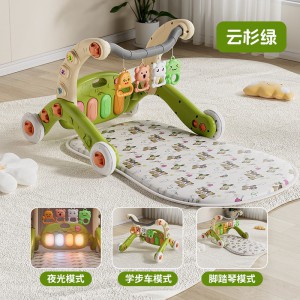 New 6 in 1 baby walker pedal piano 0-36 month old baby educational early education music fitness stand
