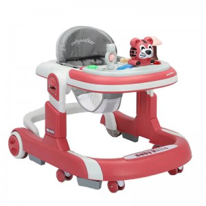4 in 1 multi-function baby walker, foldable with music wheels, children&#039;s walking, made of cotton plastic
