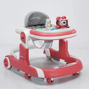 4 in 1 multi-function baby walker, foldable with music wheels, children&#039;s walking, made of cotton plastic